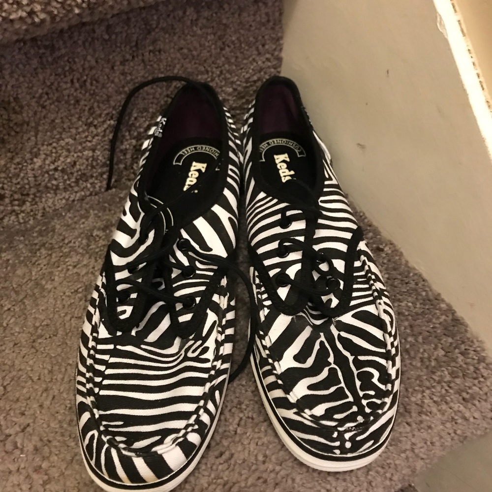 Zebra print keds